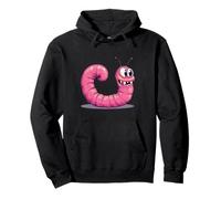 Ver joyeux qui se tortille dans le plaisir Sweat à Capuche