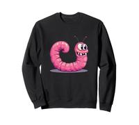 Ver joyeux qui se tortille dans le plaisir Sweatshirt