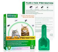 Ver-mi-fu-ge Topique en Gouttes pour Chats 6Pcs, Ver-mif-UG-e Spot on pour Chats, Prévention des Puces Et des Tiques, Formule Naturelle Forte, Protection Contre Les Allergies Cutanées, De 6 Mois