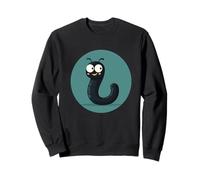Ver noir amusant ludique qui se déplace avec joie Sweatshirt