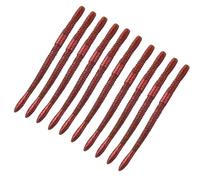 Ver Terre Artificiel, 20 Pièces 12cm Biomimetic Soft Silicone Ver Terre Appâts Ver La Pêche Leurres Simulation Ve_RS Rouges en Plastique Vert Environnement Fort Tentation Appât Faux - Red Worm