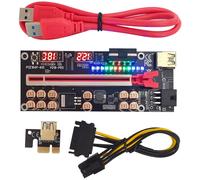 VER018 PRO PCI-E Riser Card USB 3.0 Cable 018 PLUS PCI Express(Red)