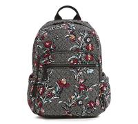 Vera Bradley Cotton Campus Backpack Bookbag, Vivaces Noir Dot, Taille Unique Femme