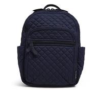 Vera Bradley Cotton Small Backpack Sac à Livres, Bleu Marine, Taille Unique Femme