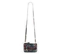 Vera Bradley Cotton Wallet Crossbody Purse with RFID Protection, Portefeuille à bandoulière Femme, Enchantement, Taille Unique
