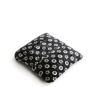Vera Bradley Couverture de Voyage en Polaire pour Femme, Mini Pois Fleuris Noirs, 60 x 45