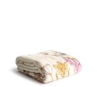 Vera Bradley Couverture en Peluche, Bouquet de Prairie, Bouquet de Perles de semences subtiles, Bouquet de Prairie, Taille Unique