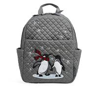 Vera Bradley Femme Small Backpack Bookbag, Paire de Pingouins en Coton recyclé, Taille Unique