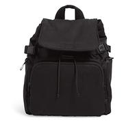 Vera Bradley Femme Utility Backpack Bookbag, Noir-Coton recyclé, Taille Unique