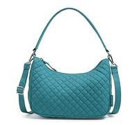 Vera Bradley Frannie Crescent Crossbody Purse, Portefeuille à bandoulière Femme, Forever Green-Coton recyclé, Einheitsgröße