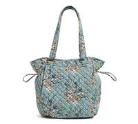 Vera Bradley Glenna Satchel Purse, Sac à Main Femme, Sunlit Garden Sage - Coton recyclé, Taille Unique