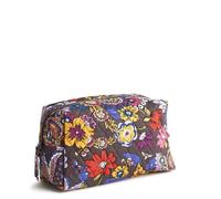 Vera Bradley Grand cosmétique en Coton, Bouquet coloré, Taille Unique, Grand cosmétique en Coton