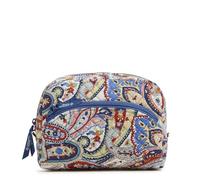 Vera Bradley Grand Sac de Rangement en Coton pour Femme - Motif Cachemire - Taille Unique, Cachemire Harbor, Taille Unique, Grand Sac de Rangement de Maquillage en Coton