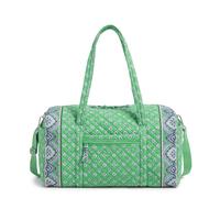 Vera Bradley Grand Sac de Voyage en Coton pour Femme, Feuille Verte de Jardin, Taille Unique, Grand Sac de Voyage en Coton