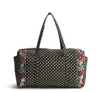 Vera Bradley Grand Sac de Voyage Original en Coton pour Femme, Noir éclatant, Taille Unique, Grand Sac de Voyage Original en Coton de qualité supérieure