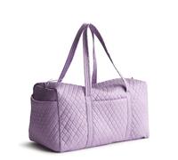 Vera Bradley Grand Sac de Voyage Original en Coton pour Femme, Rhapsodie Violette, Taille Unique, Grand Sac de Sport Original, Gabardine de Coton
