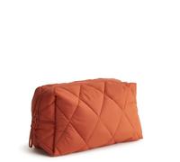 Vera Bradley Grande Trousse de Maquillage en Nylon pour Femme, Argile de potier, Taille Unique, Grand cosmétique en Nylon