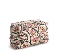 Vera Bradley Grande Trousse de Toilette en Coton de qualité supérieure pour Femme, Motif Cachemire Floral, Taille Unique
