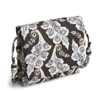 Vera Bradley Hipster Baird en sergé de polyester pour femme, Calyx + plume Noir, Taille unique