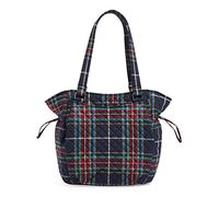 Vera Bradley Iconic Glenna Satchel, Signature, Sac à Main Femme, Tartan Plaid-Coton recyclé, Taille Unique