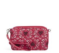 Vera Bradley Iconic RFID All in One Crossbody, Signature, Sac à bandoulière Femme, Imperial Hearts Rouge-Coton recyclé, Taille Unique