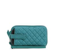Vera Bradley Iconic RFID Smartphone Wristlet, Signature, Bracelet Femme, Forever Green-Coton recyclé, Einheitsgröße