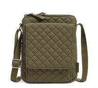 Vera Bradley Mini sac à bandoulière hipster en coton pour femme avec protection RFID, Vert lierre grimpant - Coton recyclé, Taille unique