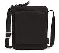 Vera Bradley Mini Sac à bandoulière Hipster Protection RFID, Femme, Noir-Coton recyclé, Taille Unique