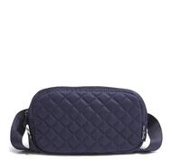 Vera Bradley Mini sac banane en coton pour femme, bleu, Taille unique