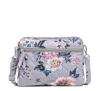 Vera Bradley Performance Twill Triple Compartment Crossbody Purse, Sac à bandoulière Femme, Bouquet Parisien, Taille Unique