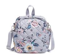 Vera Bradley Petit sac à dos convertible en sergé Performance pour femme, Bouquet parisien, Taille unique