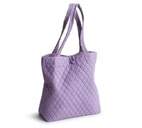 Vera Bradley Petit sac fourre-tout original en coton de qualité supérieure, Rhapsodie violette, Taille unique