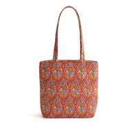 Vera Bradley Petit sac fourre-tout original zippé en coton de qualité supérieure, Cachemire de jardin, Taille unique