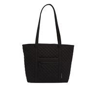 Vera Bradley Petit sac fourre-tout Vera en coton pour femme, Noir véritable., Taille unique