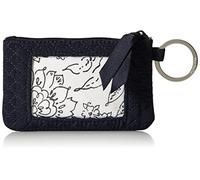 Vera Bradley Polyester Zip Id Case, Étui d'identification Femme, Bleu Marine uni, Taille Unique