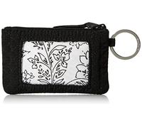Vera Bradley Polyester Zip Id Case, Étui d'identification Femme, Noir véritable, Taille Unique