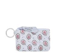 Vera Bradley Portefeuille en Coton avec Fermeture Éclair pour Femme, Taille Unique