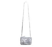 Vera Bradley Portefeuille en coton avec protection RFID, Paisley ciel doux, Taille unique