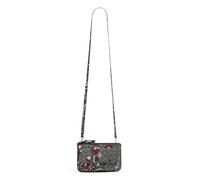 Vera Bradley Portefeuille en coton avec protection RFID, Vivaces Noir Dot, Taille unique