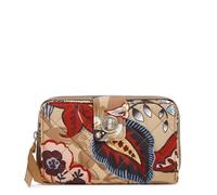 Vera Bradley Portefeuille en sergé Turnlock pour Femme avec Protection RFID, beauté botanique, Taille Unique