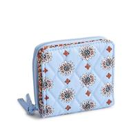 Vera Bradley Portefeuille Femme Petit Portefeuille Zippé Gabardine Coton, Marrakech Geos, Taille unique