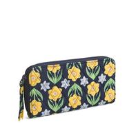 Vera Bradley Premium Cotton Continental Wallet, Portefeuille Femme, Jonquilles