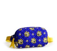 Vera Bradley Premium Cotton Mini Belt Bag, Bandoulière Femme, Bandana Bleu Marine/Jaune, 7 inches (W) x 4 inches (H) x 1 inch (D)