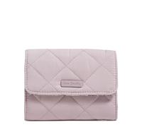 Vera Bradley Riley Riley Portefeuille Compact pour Femme avec Protection RFID, Rose Hortensia, Taille Unique