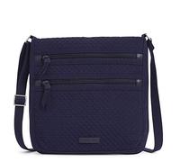 Vera Bradley Sac à bandoulière Hipster en Microfibre, Triple Fermeture éclair, Femme, Bleu Marine véritable, Einheitsgröße