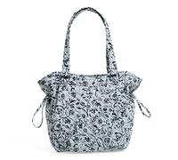 Vera Bradley Sac à Main Glenna Femme, Vivaces Grises-Coton recyclé, Taille Unique