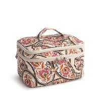 Vera Bradley Trousse à Maquillage en Coton de qualité supérieure pour Femme, Cachemire Fleuri, Taille Unique