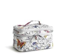 Vera Bradley Trousse de Maquillage en Coton pour Femme, Wing + Bloom, Taille Unique, Trousse à Maquillage en Coton