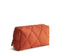 Vera Bradley Trousse de Maquillage en Nylon pour Femme Taille M, Argile de potier, Taille Unique, Cosmétique Moyen en Nylon