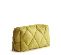 Vera Bradley Trousse de Maquillage en Nylon pour Femme Taille M, Olive dorée, Taille Unique, Cosmétique en Nylon pour Femme